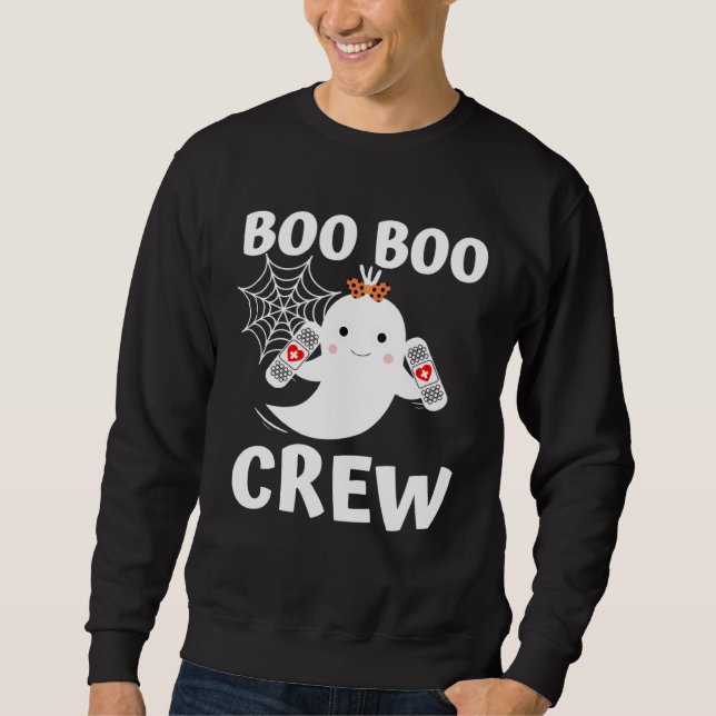 Sweatshirt Boo Boo Crew Cute Ghost Halloween Costume (Devant)