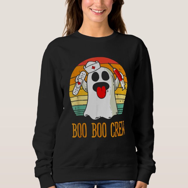 Sweatshirt Boo Boo Crew Nurse Ghost  Halloween Costume 1 (Devant)