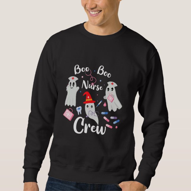 Sweatshirt Boo Boo Crew Nurse Ghost  Halloween Costume 1 (Devant)