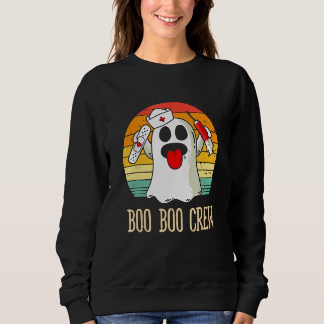 Sweatshirt Boo Boo Crew Nurse Ghost  Halloween Costume 11 (Devant)