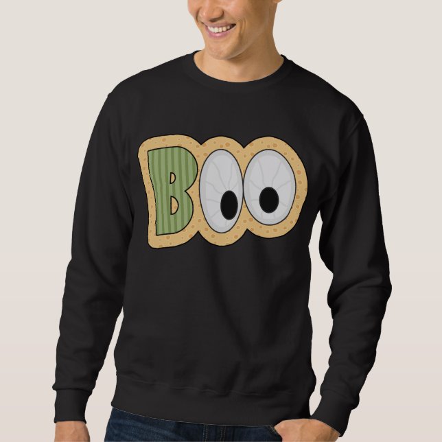 Sweatshirt BOO Eyeballs Halloween Art (Devant)