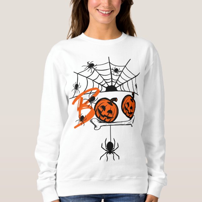 Sweatshirt BOO Halloween (Devant)