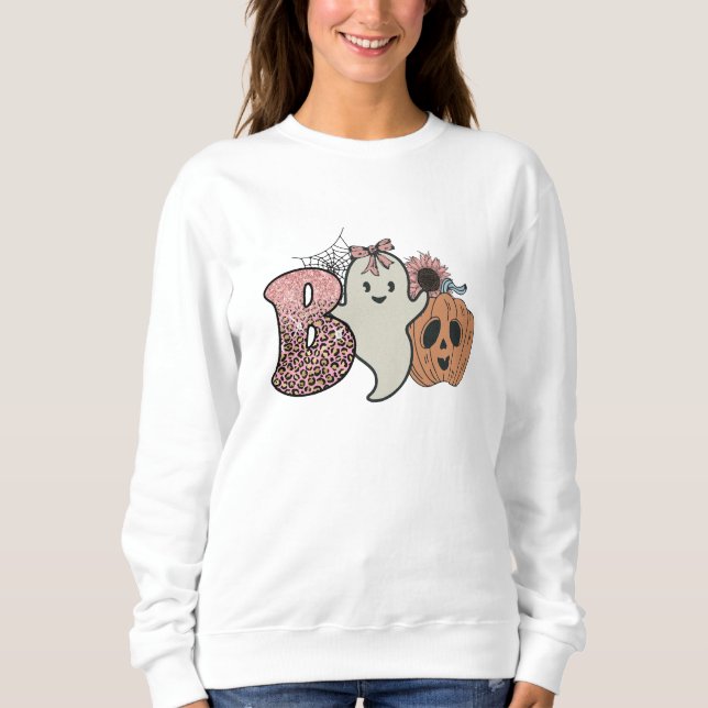 Sweatshirt Boo Halloween (Devant)