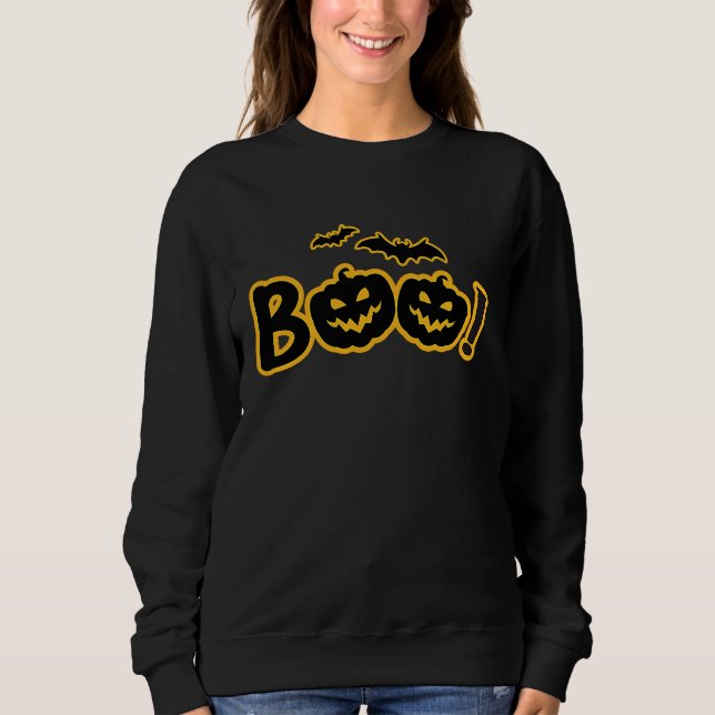 Sweatshirt Boo Halloween   Boo Halloween Costume (Devant)