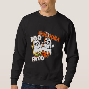 Sweatshirt Booba Boo rito Kawai Boba Tea Burrito à Hallo