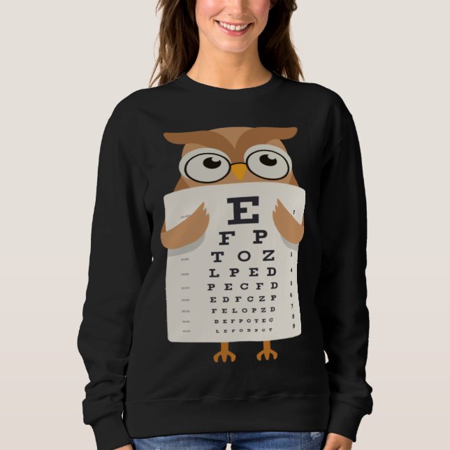 Sweatshirt Book Reading Owl Bird Wisdom Smart (Devant)
