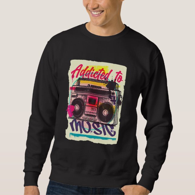 Sweatshirt Boombox Graffiti urbain (Devant)