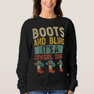 Sweatshirt Boots And Bling C'est un Casquette de rodéo de fil