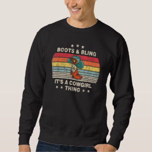 Sweatshirt Boots And Bling C'est un Casquette de rodéo de fil