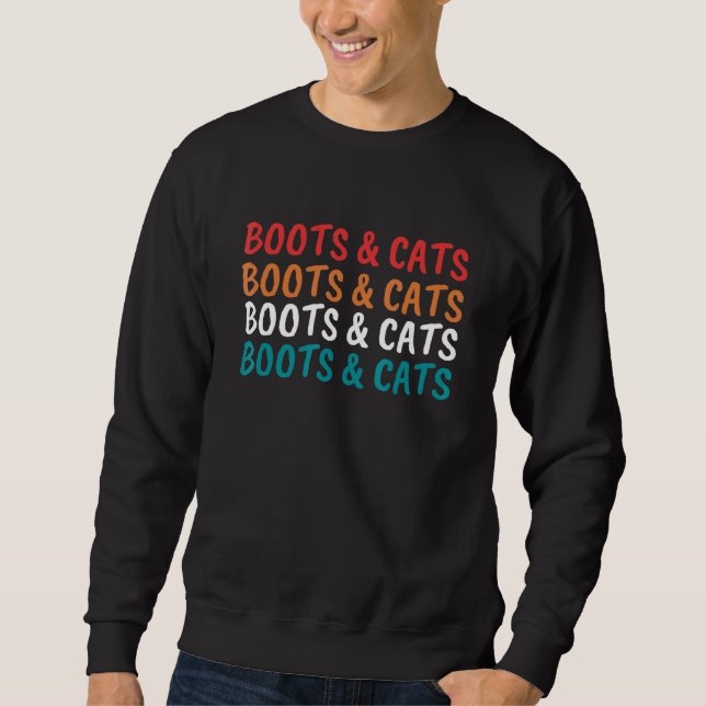 Sweatshirt Boots Et Chats Maison Et Techno Dj 2 (Devant)