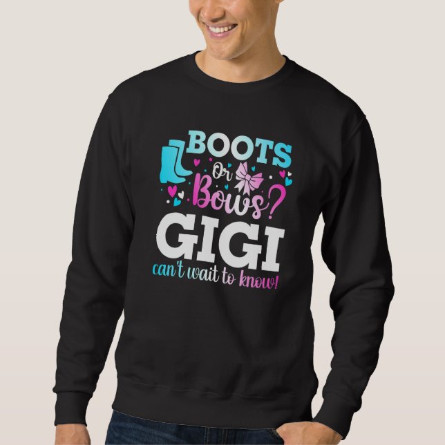Sweatshirt Boots Ou Bows Gigi Genre Reveillez Baby shower Ann (Devant)