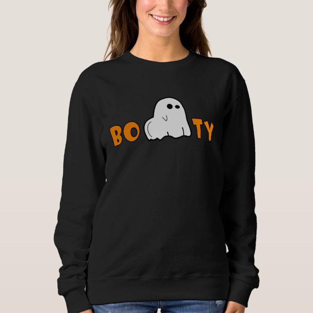 Sweatshirt Booty Spooky Ghost  Halloween Little Cute Scary Ho (Devant)