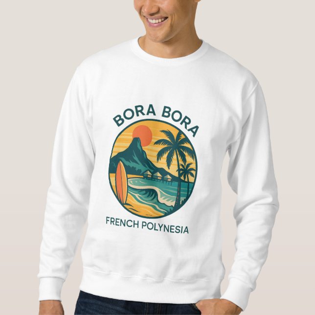 Sweatshirt Bora Bora Sérénité – Tropical Polynésie française (Devant)
