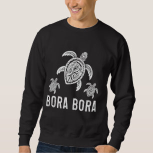 Sweatshirt Bora Bora Tortue de mer Tahiti Plage Polynésie fra
