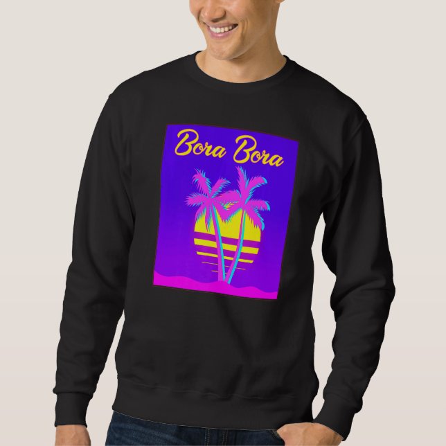 Sweatshirt Bora Bora Voyage Vacances été Plage (Devant)
