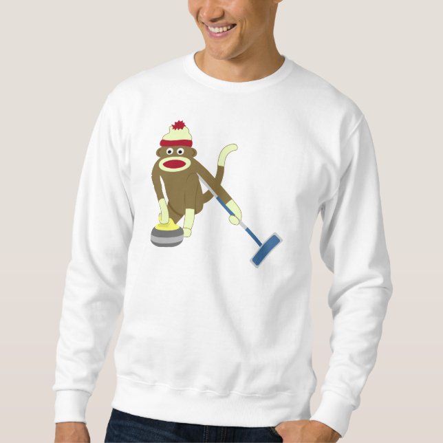 Sweatshirt Bordage olympique de singe de chaussette (Devant)