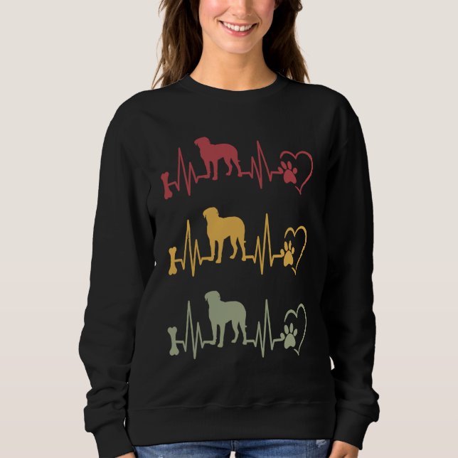 Sweatshirt Bordeauxdogge Vintage  3 (Devant)