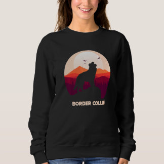 Sweatshirt Border Collie and Mountain Premium