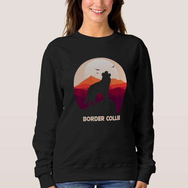 Sweatshirt Border Collie et Montagne Premium (Devant)