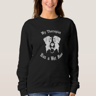 Sweatshirt Border Collie Mon Thérapeute a un Nez Humide  1