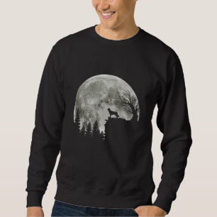 Sweatshirt Border Collie silhouette On Mountain Halloween Dog