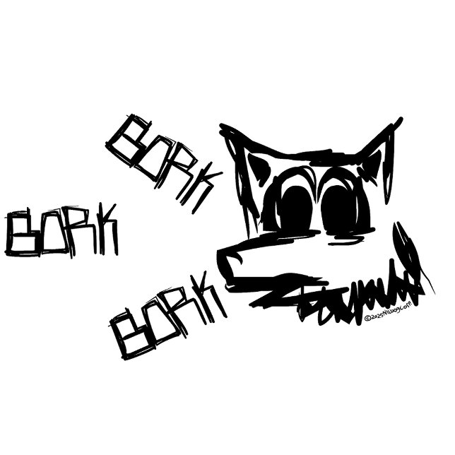 Sweatshirt Bork Bork Chien (Créateur téléchargé)