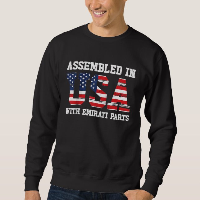 Sweatshirt Born Emirati United Arab Emirates American USA Cit (Devant)