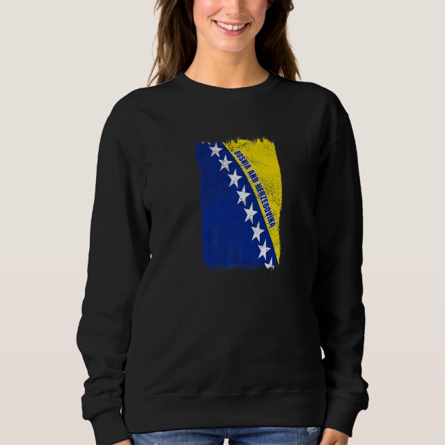 Sweatshirt Bosnia and Herzegovina flag national flag (Devant)