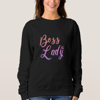 Sweatshirt Boss Lady minimaliste inspirateur Femme forte