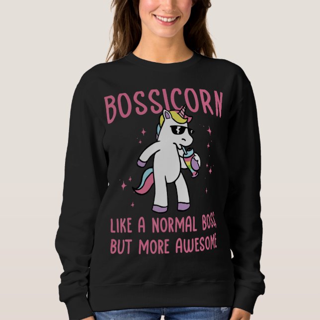 Sweatshirt Bossicorne Comme Un Patron Normal Mais Plus Génial (Devant)