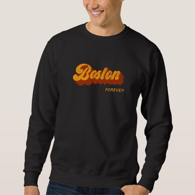 Sweatshirt Boston Forever Résident Massachusetts Local Ma Tou (Devant)