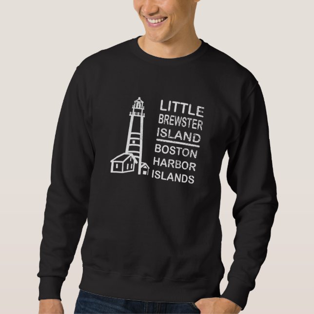 Sweatshirt Boston Little Brewster Island Harbor Islands Souve (Devant)
