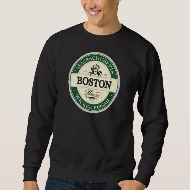 Sweatshirt Boston - pissah mauvais (Devant)