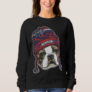 Sweatshirt Boston Sports Terrier Red Beanie