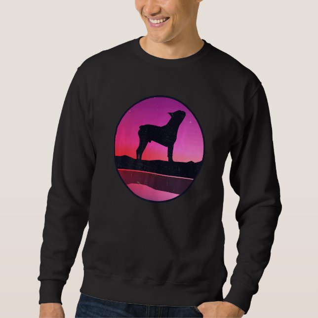 Sweatshirt Boston Terrier Chien Retro 9 (Devant)