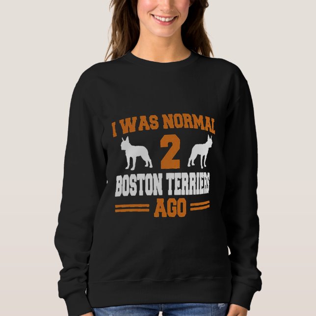 Sweatshirt Boston Terrier Dog S (Devant)