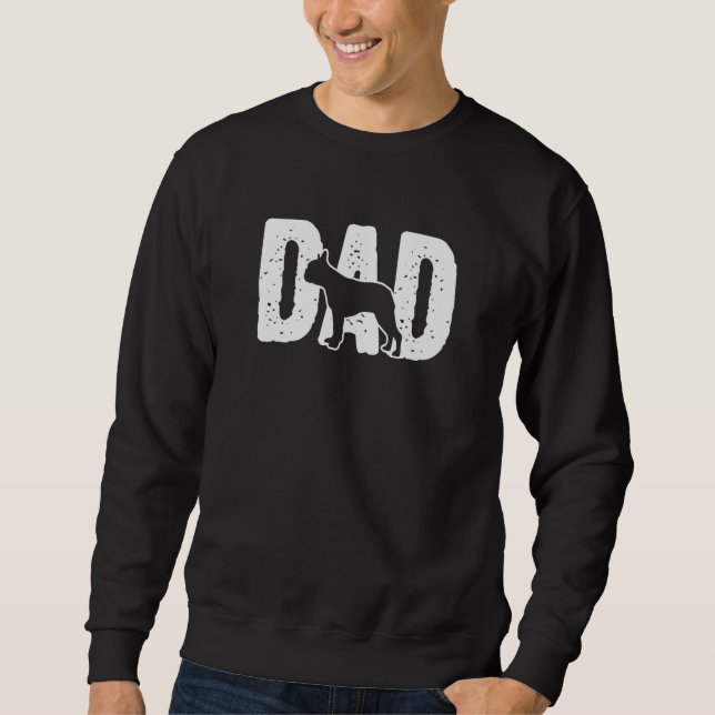 Sweatshirt Boston Terrier Father Dad Graphics Dog (Devant)