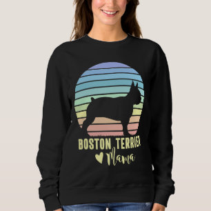 Sweatshirt Boston Terrier Mama Boston Terrier Chien Maman
