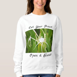 Sweatshirt botanique floral décoratif