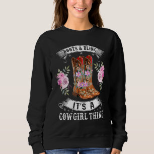 Sweatshirt Bottes de fille Bling Femmes mignonne Amour Pays V