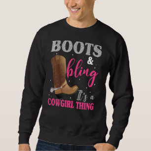 Sweatshirt Bottes de fille Bling Femmes mignonne Pays de l'Ou