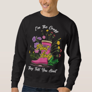 Sweatshirt Bottes en caoutchouc Fleurs sauvages Drôle Je suis