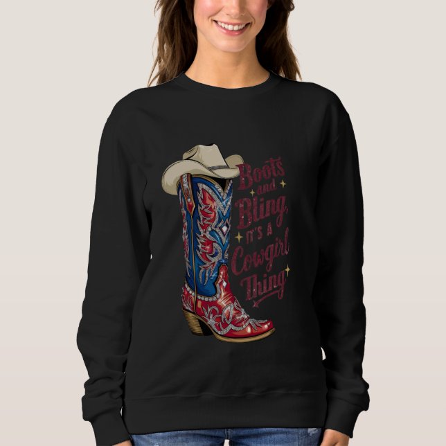Sweatshirt Bottes et faire bouillir son une fille Chose Rodéo (Devant)