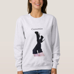Sweatshirt Bottes noires en cuir hautes sur cuisses Thunder_C