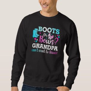 Sweatshirt Bottes Ou Bows Grand-Père Genre Révéler Baby showe