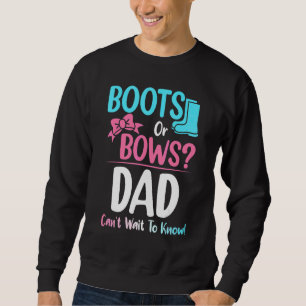 Sweatshirt Bottes Ou Bows Papa Genre Révéler Grossesse Annonc
