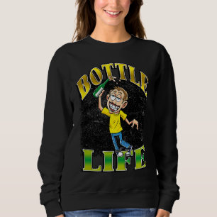 Sweatshirt Bottle Life Vintage Ivre Alcool Alcool Gueule de b