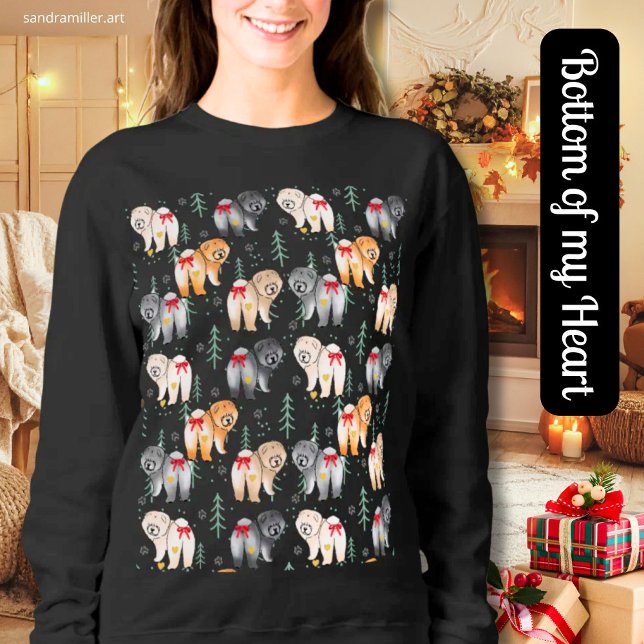 Sweatshirt BOTTOM OF MY HEART Chow black shirts (Créateur téléchargé)