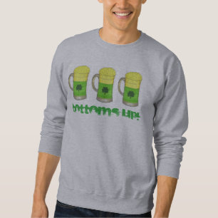 Sweatshirt BOTTOMS UP Bière verte St. Patrick's Day Boire