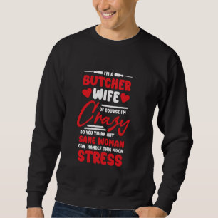 Sweatshirt Boucher Femme Girami Design pour Slaughman Me